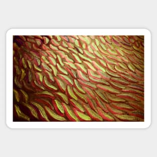 BRIGHT RED FISH Sticker